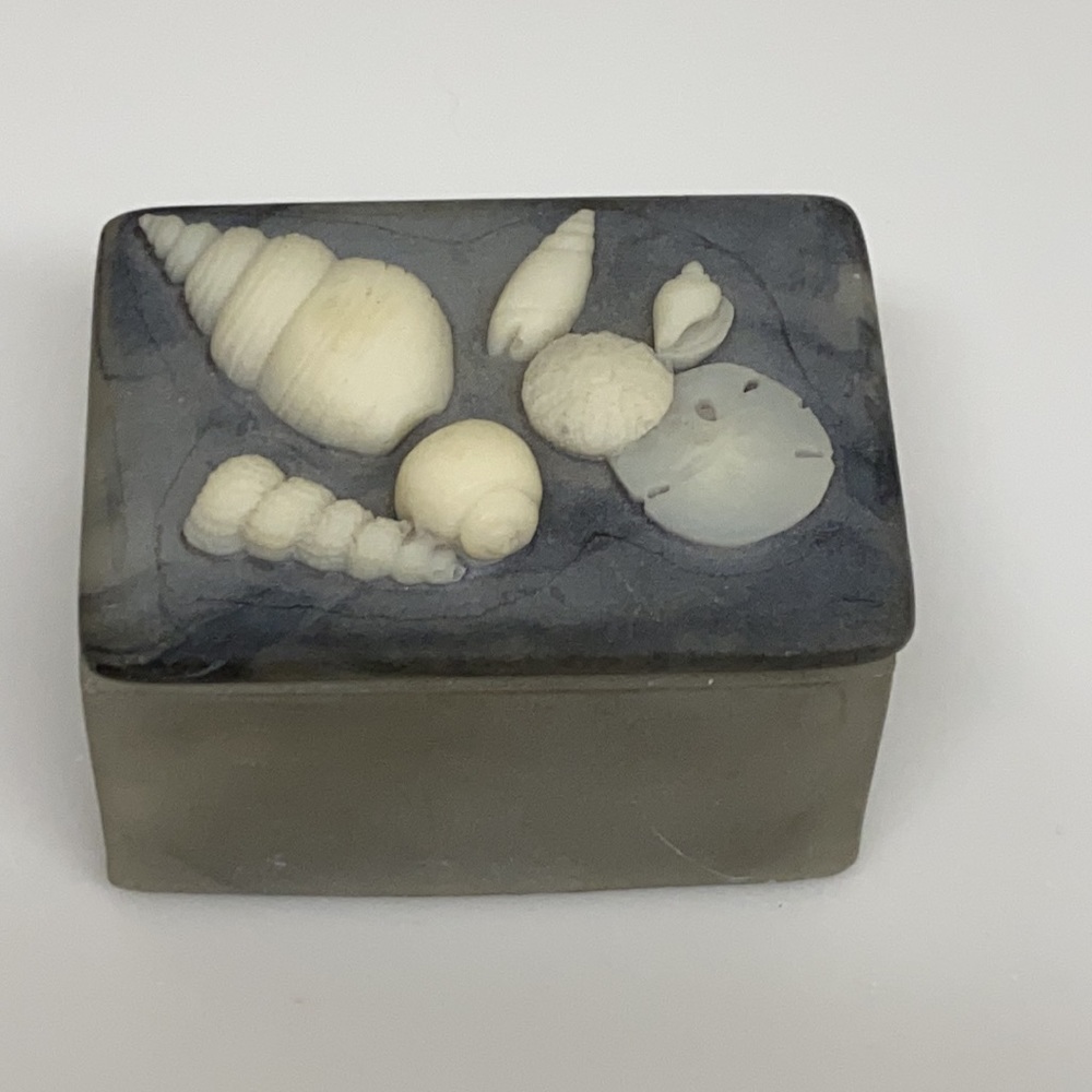 Shells and Stone Trinket Keepsakes Jewelry Box